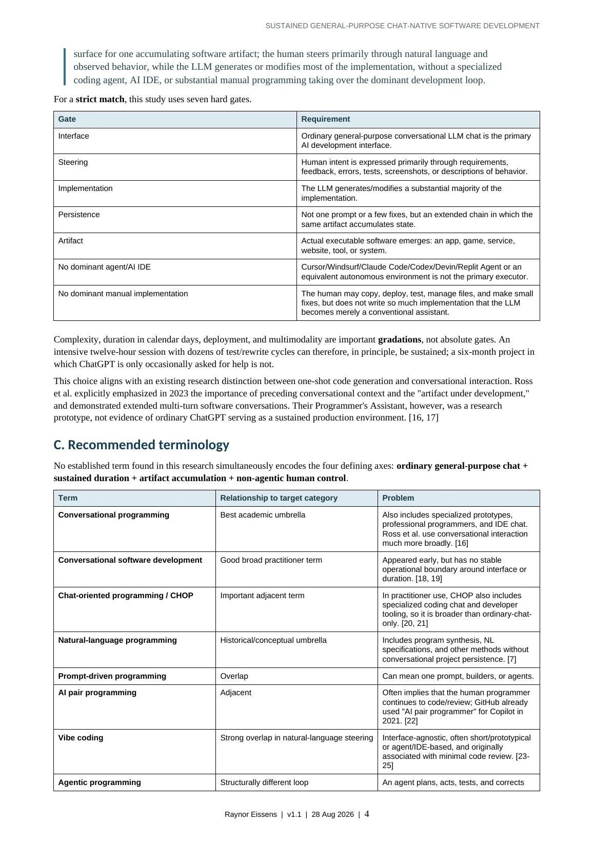 Sustained General-Purpose Chat-Native Software Development page 4